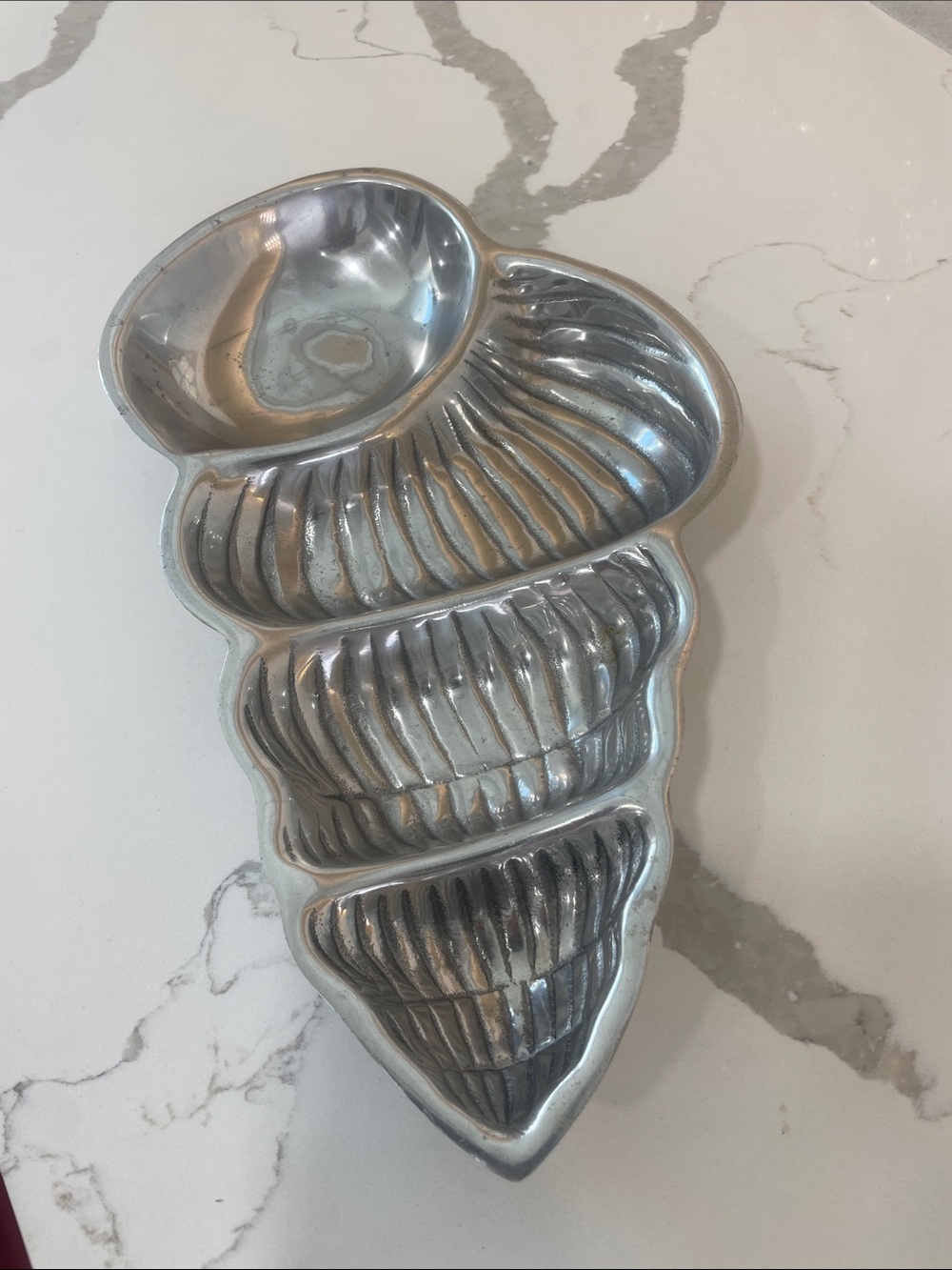 Target Silver Shell-Shaped Divided Serving Dish